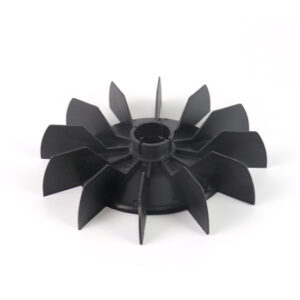 Electric Motor Cooling Fan Blade Black Plastic Open Vortex Impellers for 11.7-38.5mm Shafts