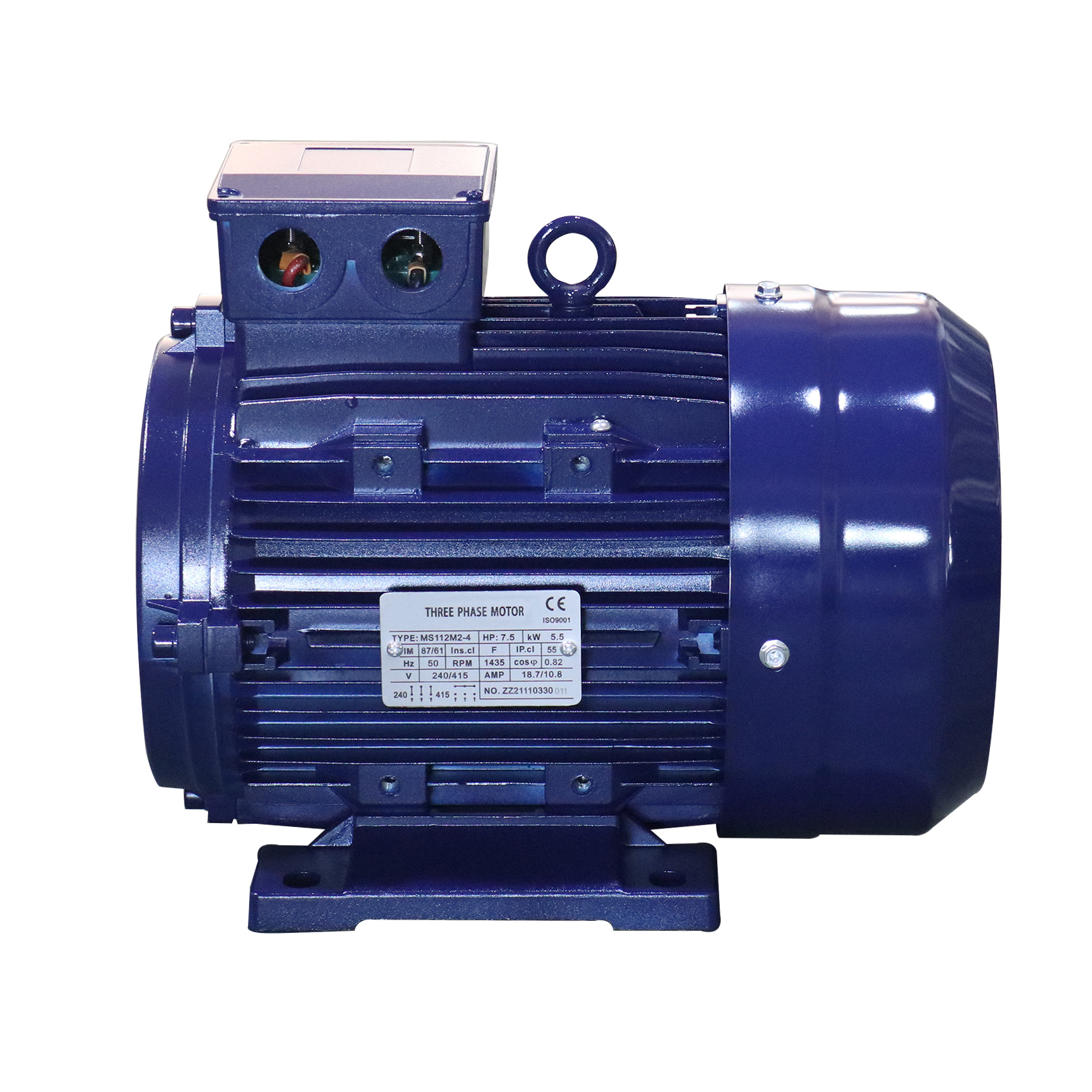5.5kw/7.5HP Electric Motor Hollow Shaft Stepper Induction Motor Washer Pump AC 415V 50Hz 60Hz Frequency Control Three-Phase - 图片 5